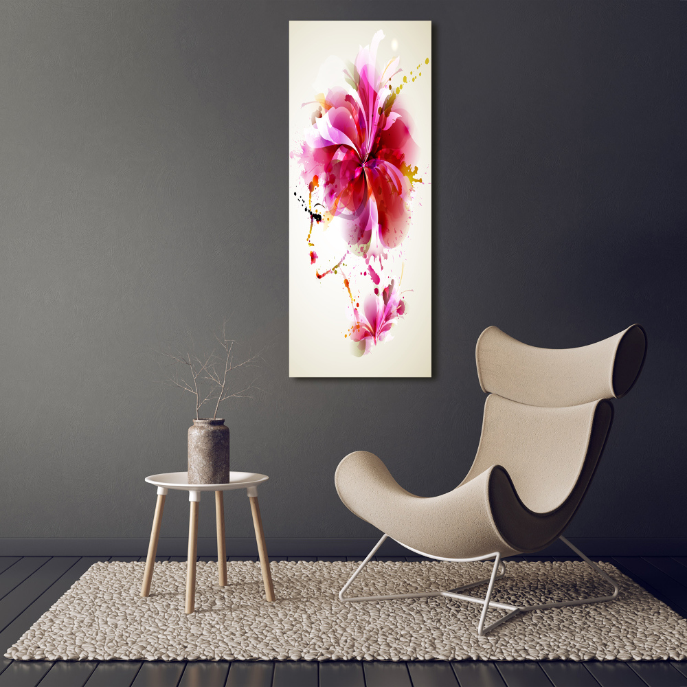 Large canvas wall art Abstraction woman