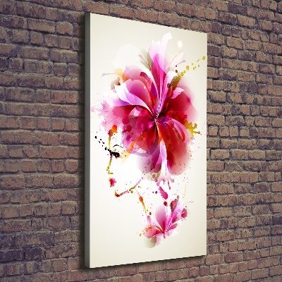 Large canvas wall art Abstraction woman