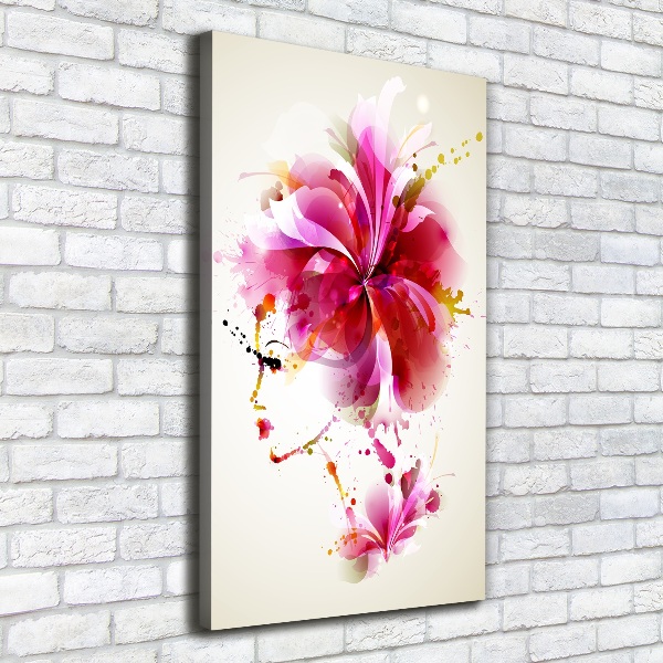 Large canvas wall art Abstraction woman