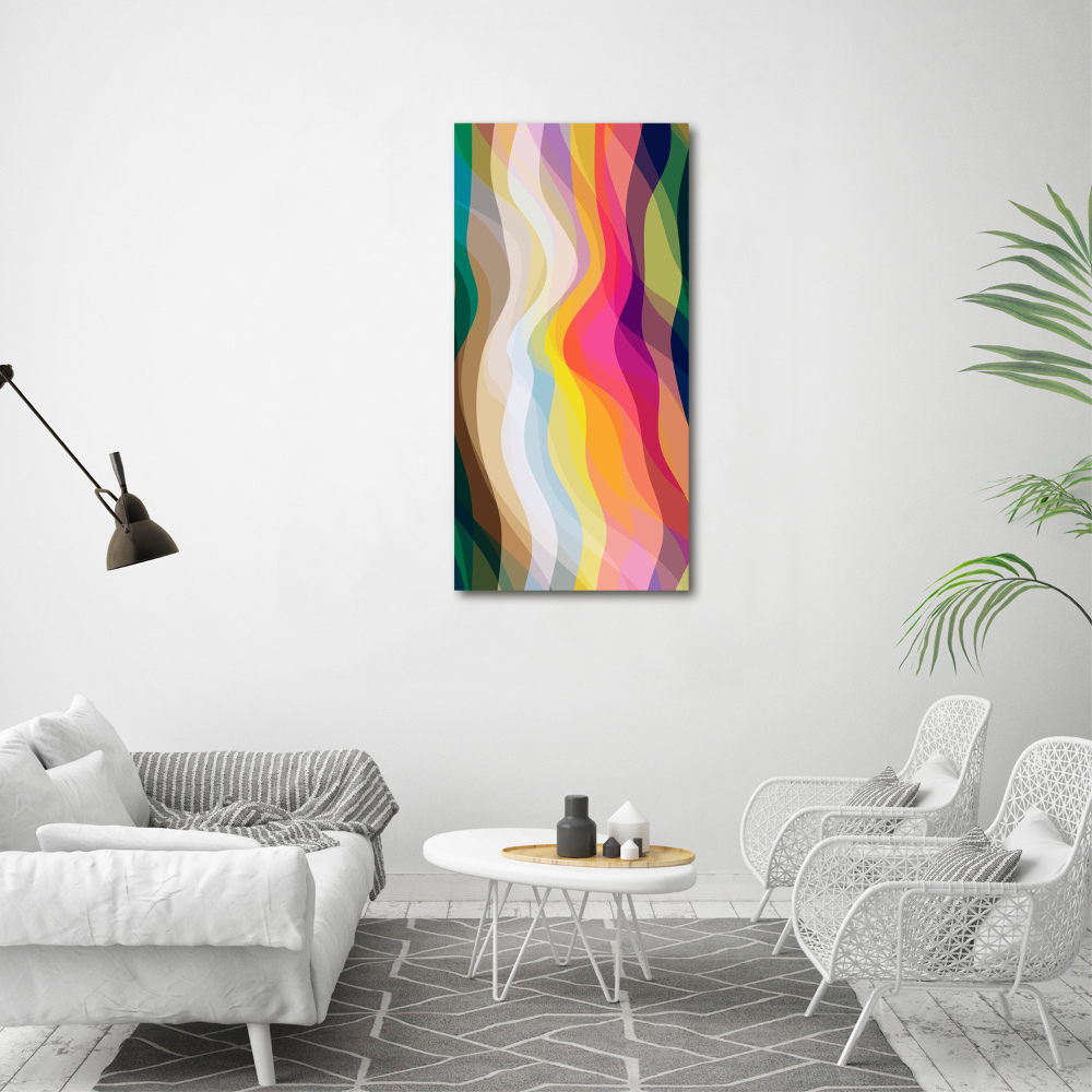 Large canvas wall art Wave abstraction