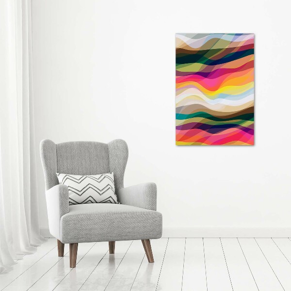 Large canvas wall art Wave abstraction