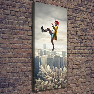 Canvas print Clown on the rope