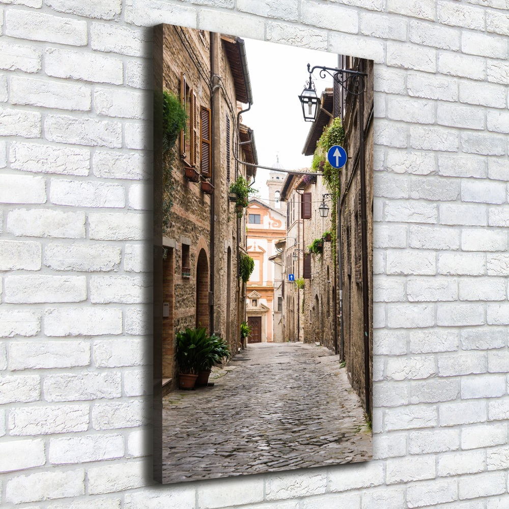 Canvas wall art Italian streets