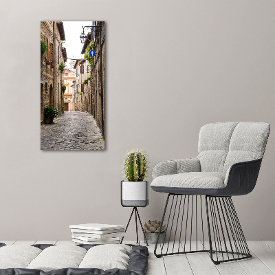 Canvas wall art Italian streets