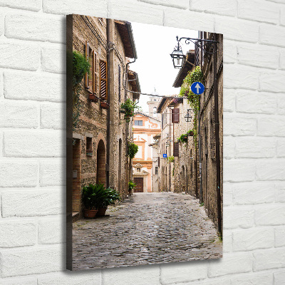 Canvas wall art Italian streets