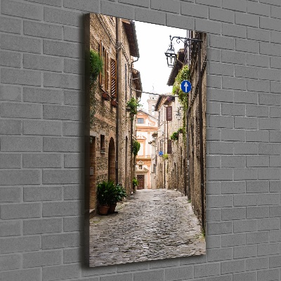 Canvas wall art Italian streets