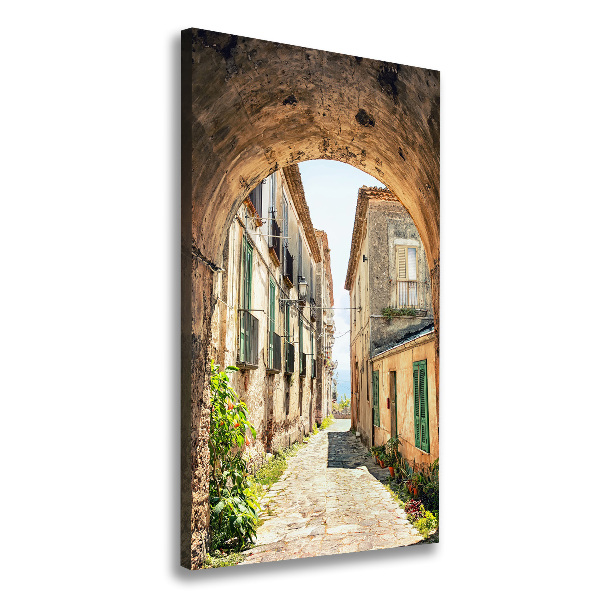 Large canvas wall art Italian streets