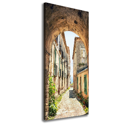 Large canvas wall art Italian streets