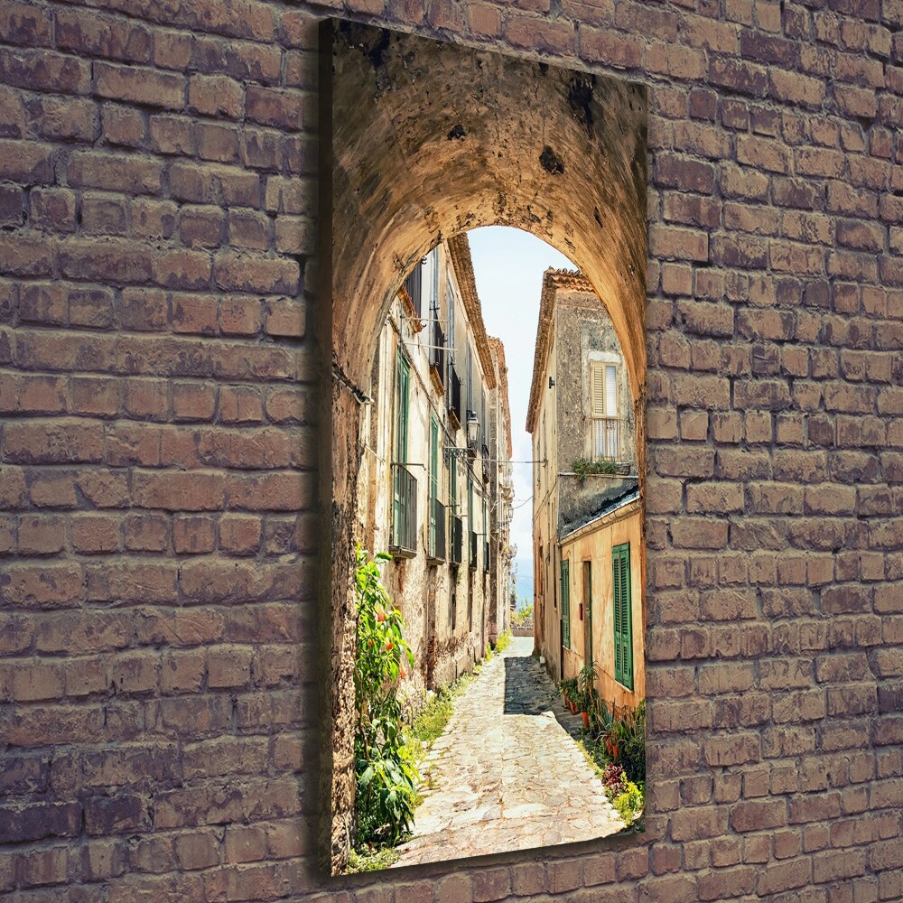 Large canvas wall art Italian streets