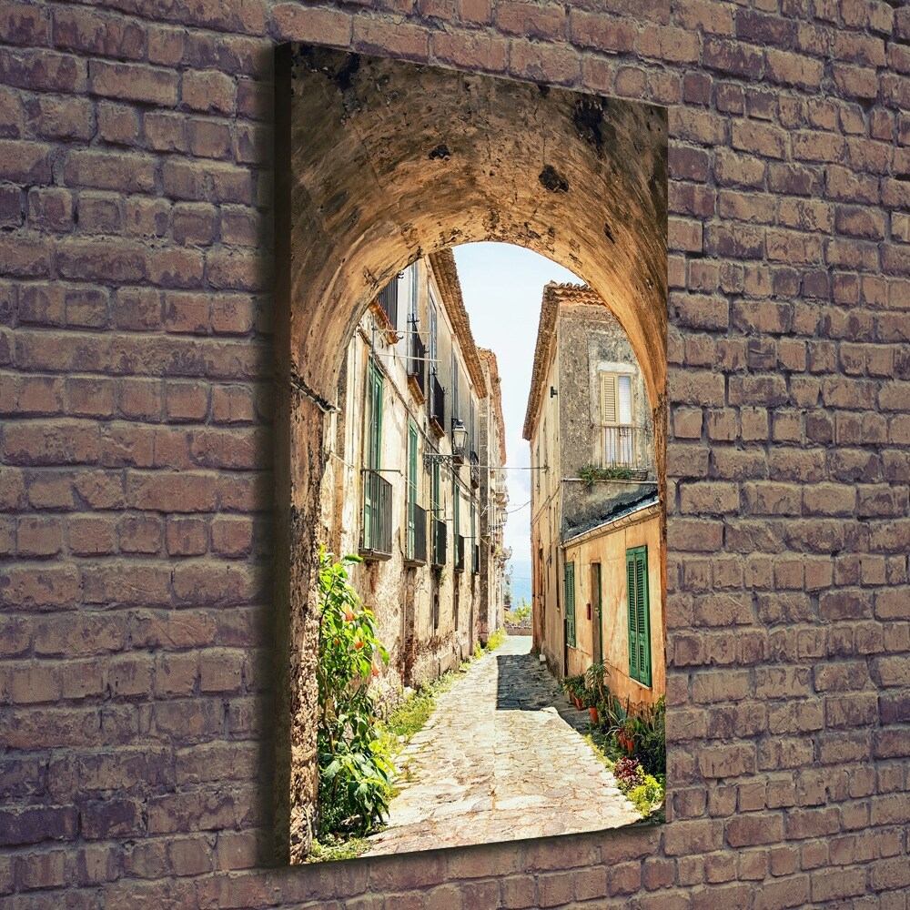 Large canvas wall art Italian streets