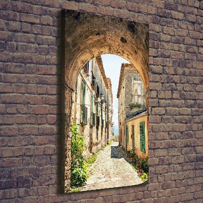 Large canvas wall art Italian streets