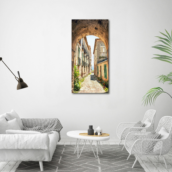 Large canvas wall art Italian streets