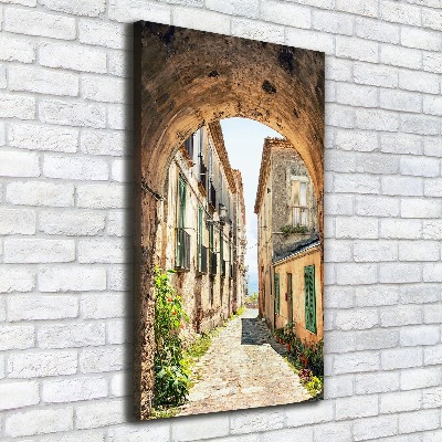 Large canvas wall art Italian streets