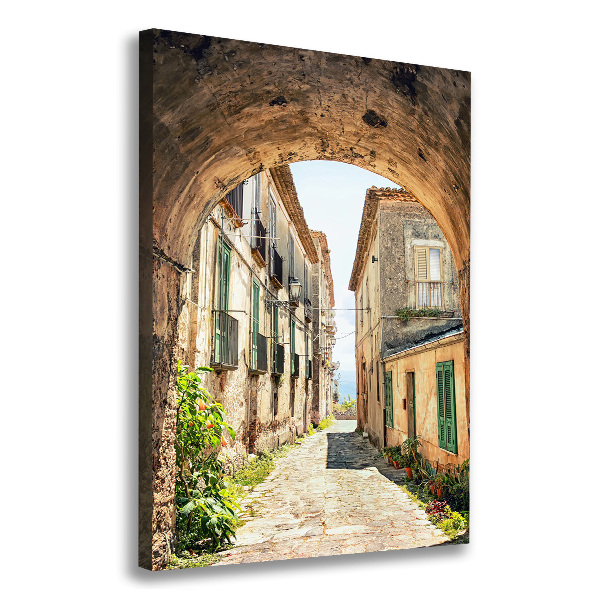 Large canvas wall art Italian streets