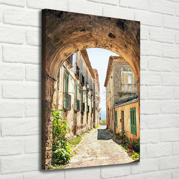 Large canvas wall art Italian streets