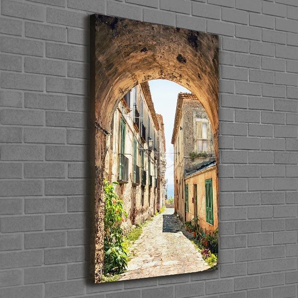 Large canvas wall art Italian streets