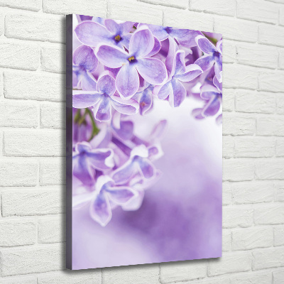 Wall art canvas large Lilac flowers