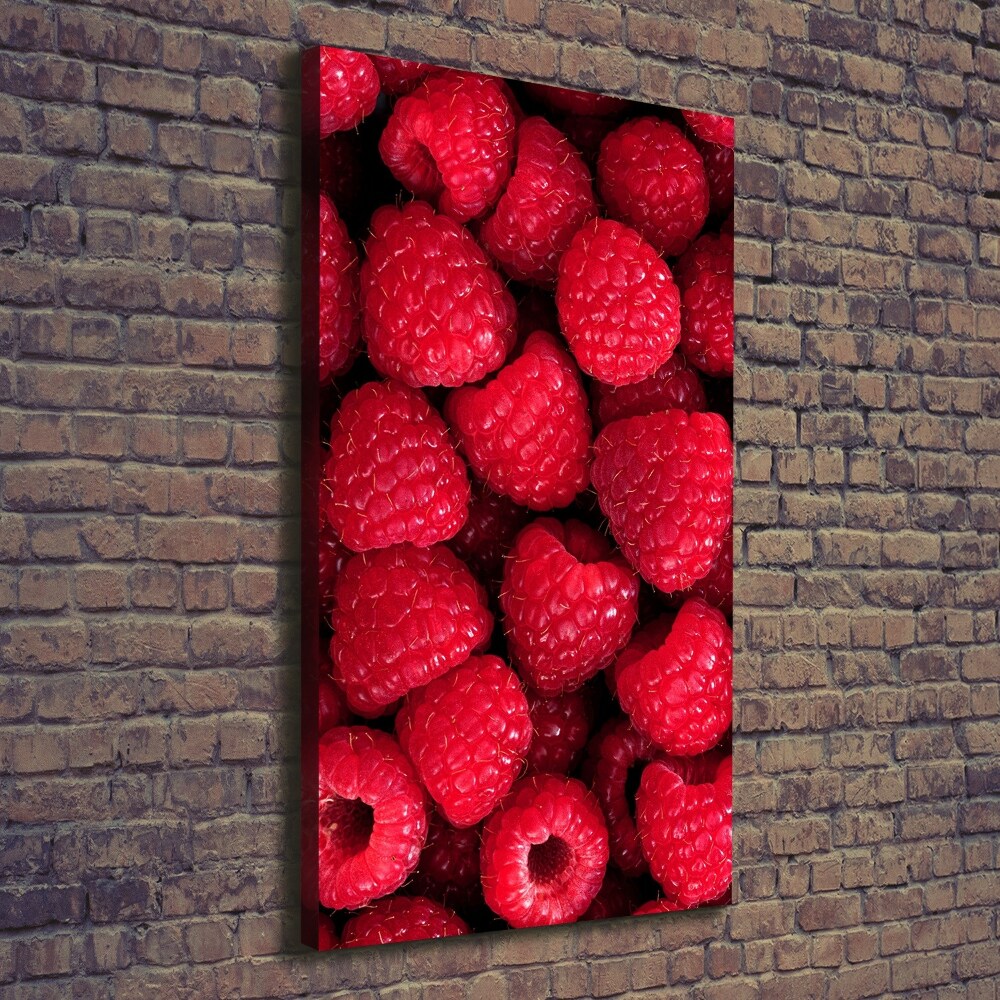 Wall art canvas large Raspberries