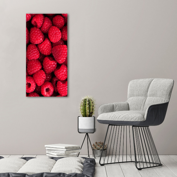 Wall art canvas large Raspberries