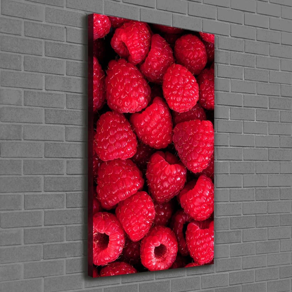 Wall art canvas large Raspberries