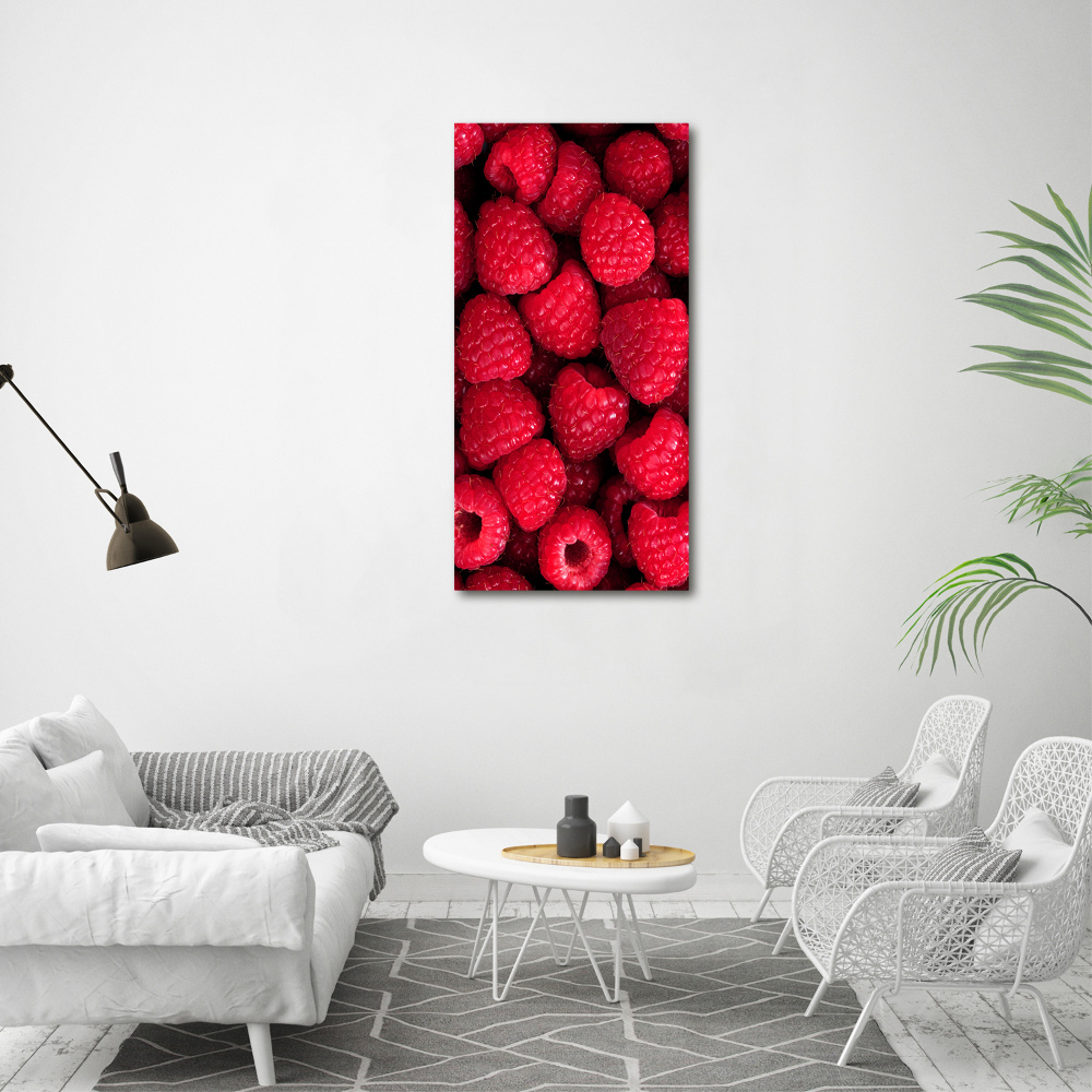 Wall art canvas large Raspberries