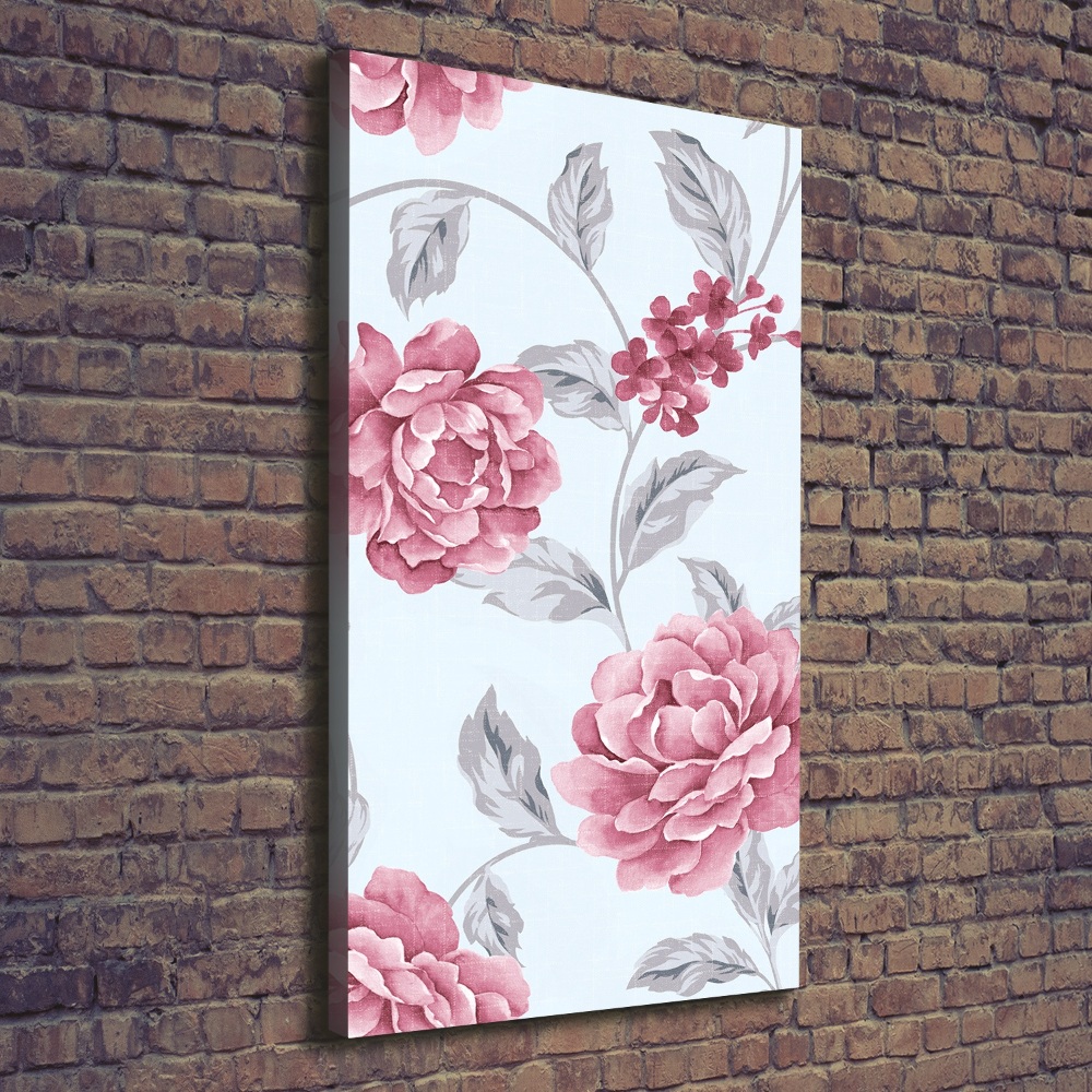 Canvas wall art Peonies