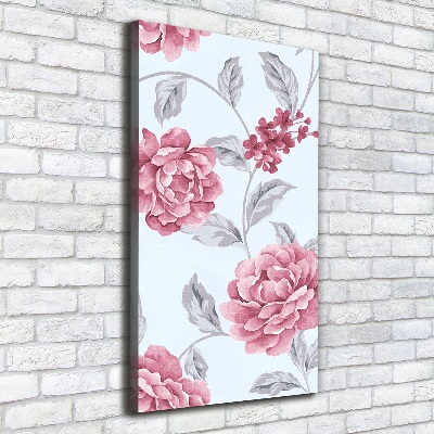 Canvas wall art Peonies