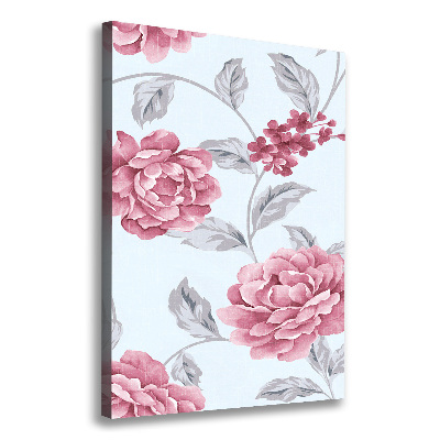 Canvas wall art Peonies