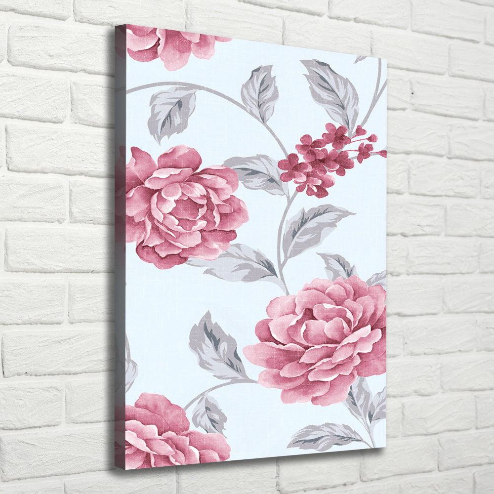 Canvas wall art Peonies