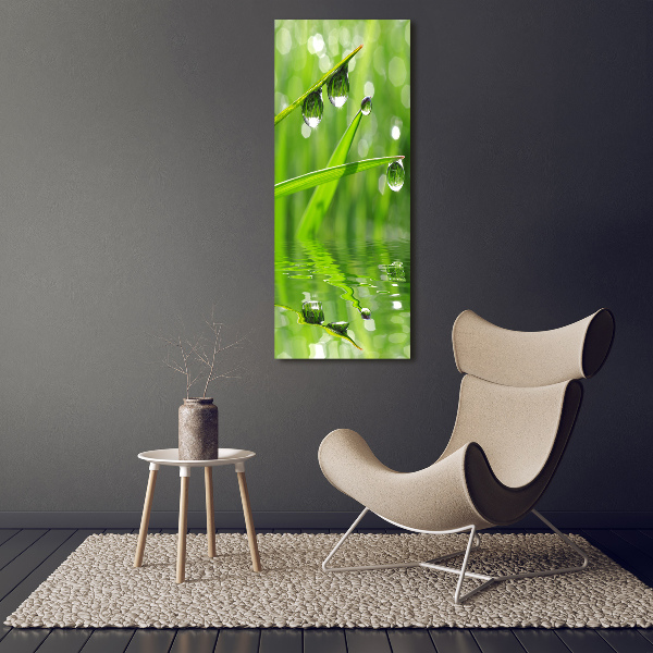 Wall art canvas large Blade of grass