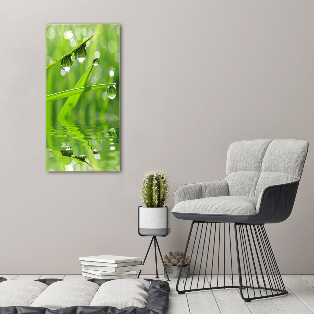 Wall art canvas large Blade of grass