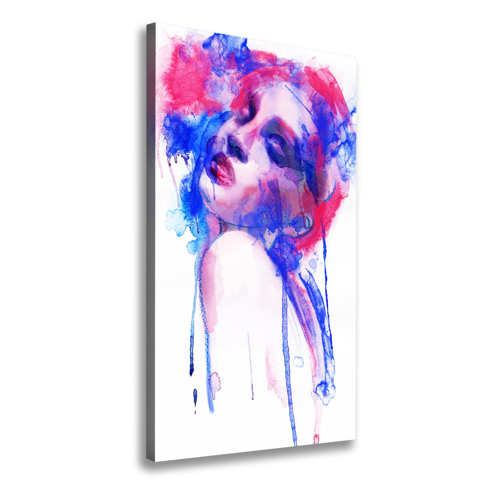 Wall art canvas large Abstraction woman