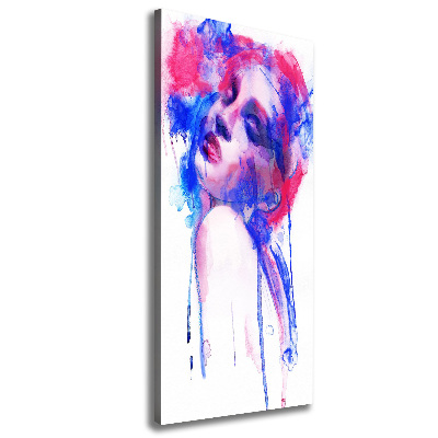 Wall art canvas large Abstraction woman