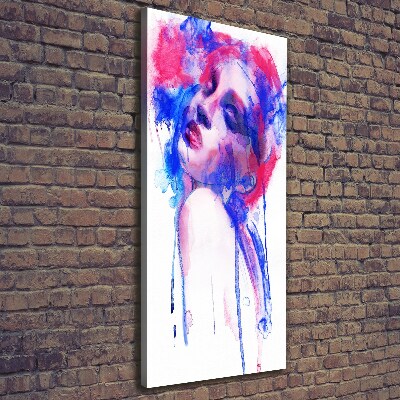 Wall art canvas large Abstraction woman