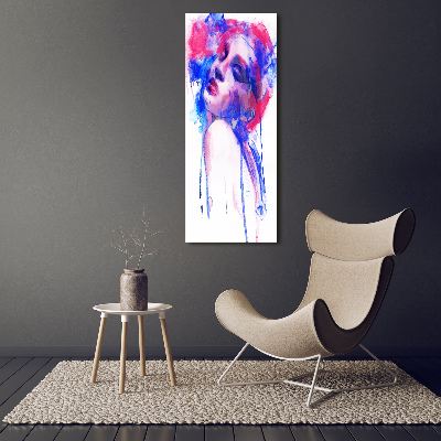 Wall art canvas large Abstraction woman