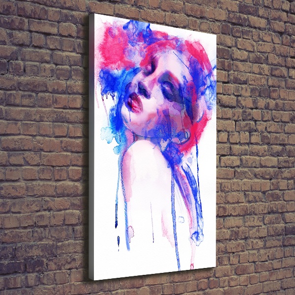 Wall art canvas large Abstraction woman