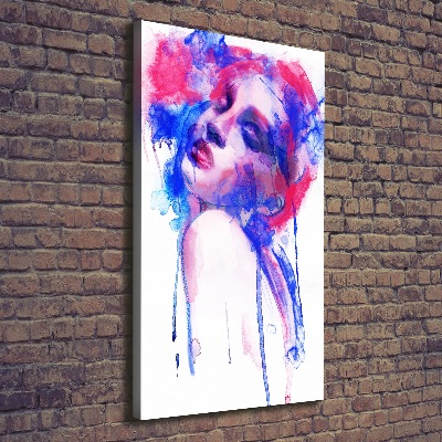 Wall art canvas large Abstraction woman