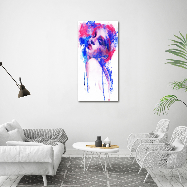 Wall art canvas large Abstraction woman