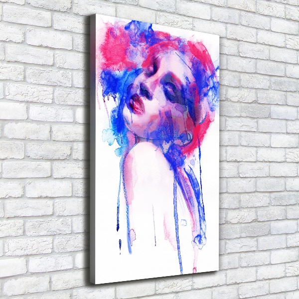 Wall art canvas large Abstraction woman