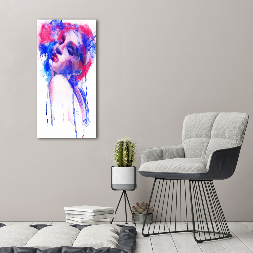 Wall art canvas large Abstraction woman