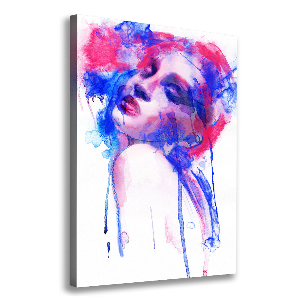 Wall art canvas large Abstraction woman