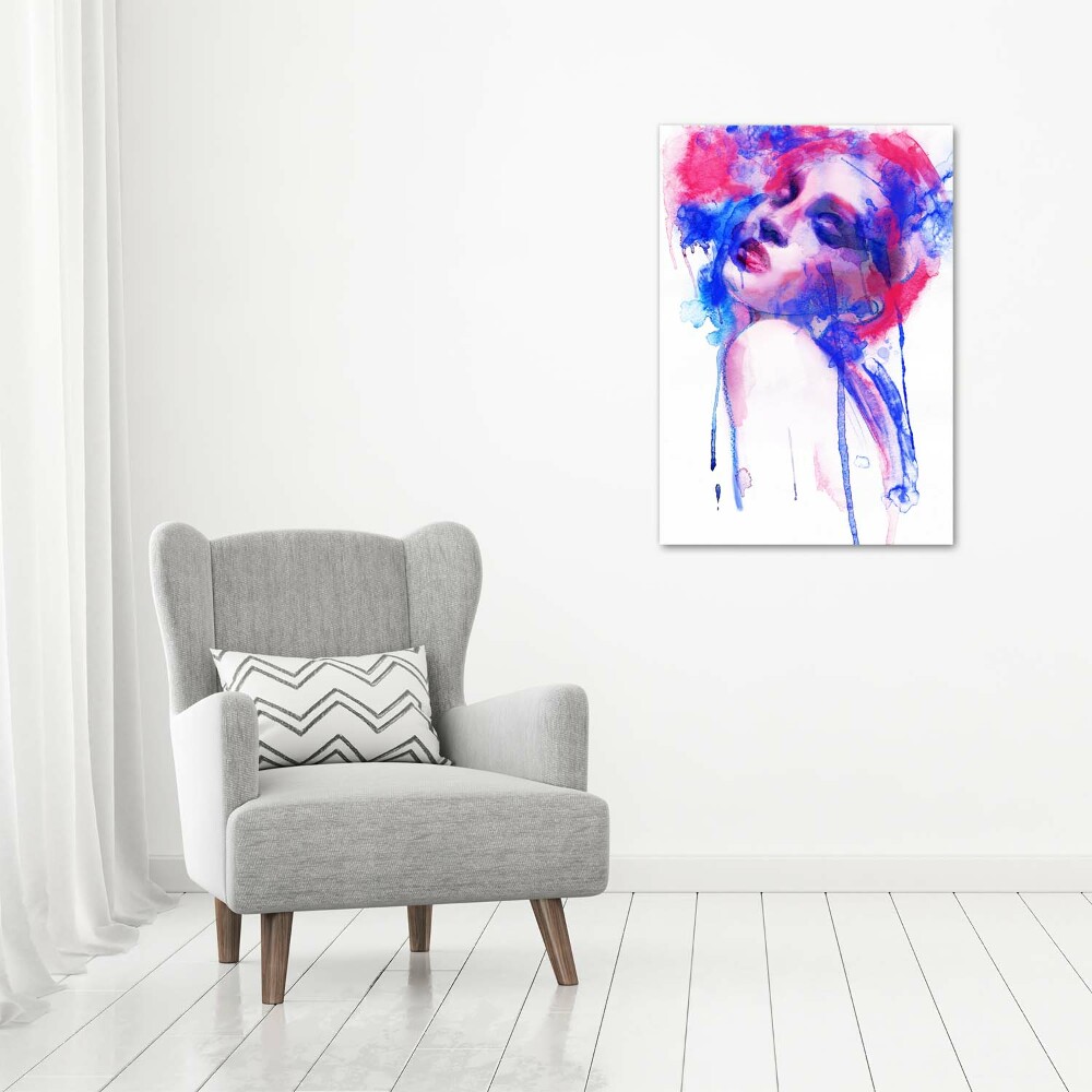 Wall art canvas large Abstraction woman