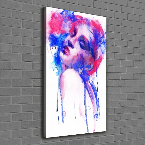 Wall art canvas large Abstraction woman