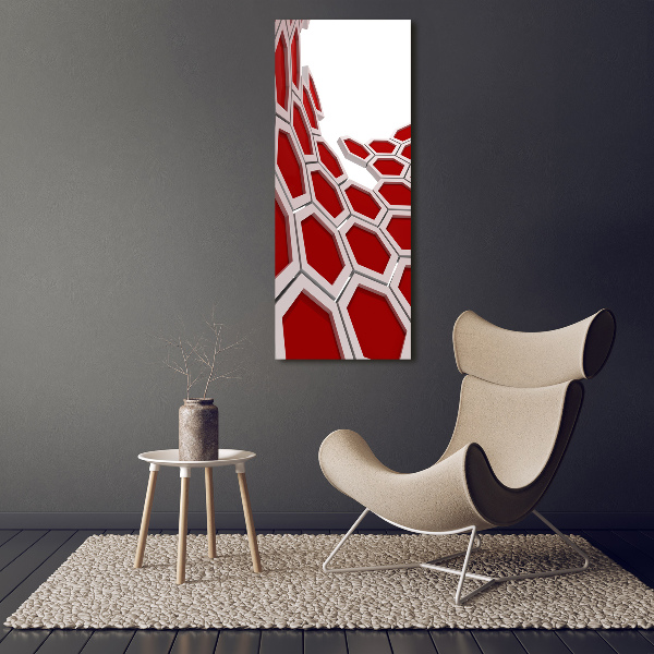 Wall art canvas large 3D abstraction