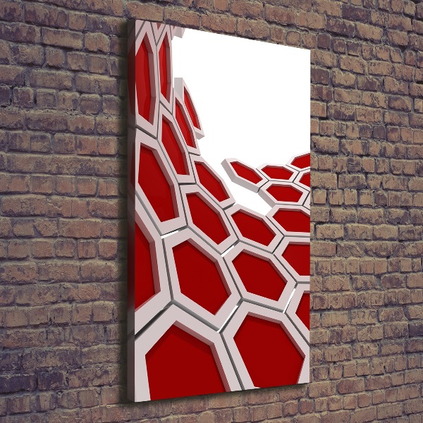 Wall art canvas large 3D abstraction