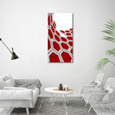 Wall art canvas large 3D abstraction