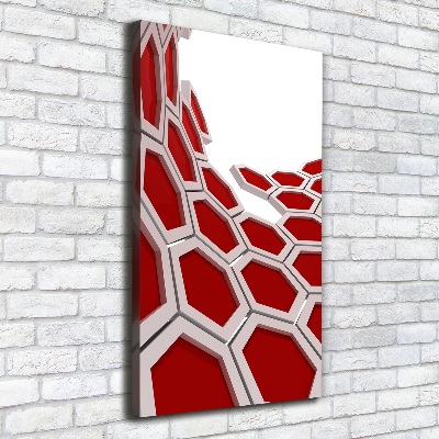 Wall art canvas large 3D abstraction