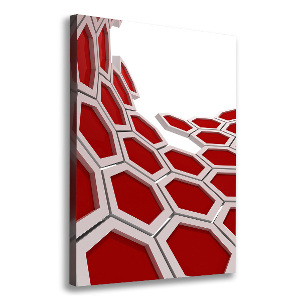 Wall art canvas large 3D abstraction