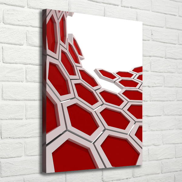 Wall art canvas large 3D abstraction