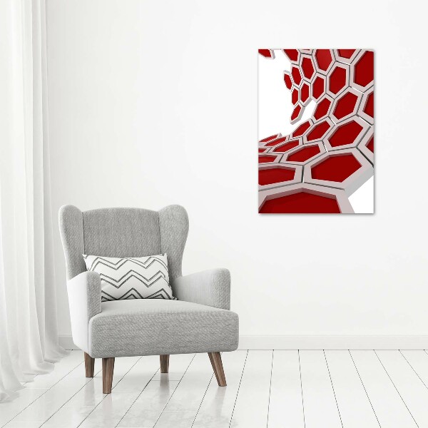 Wall art canvas large 3D abstraction